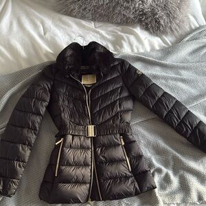 Michael Kors Belted Fur Jacket